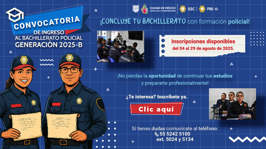 Convocatoria de Ingreso al Bachillerato Policial