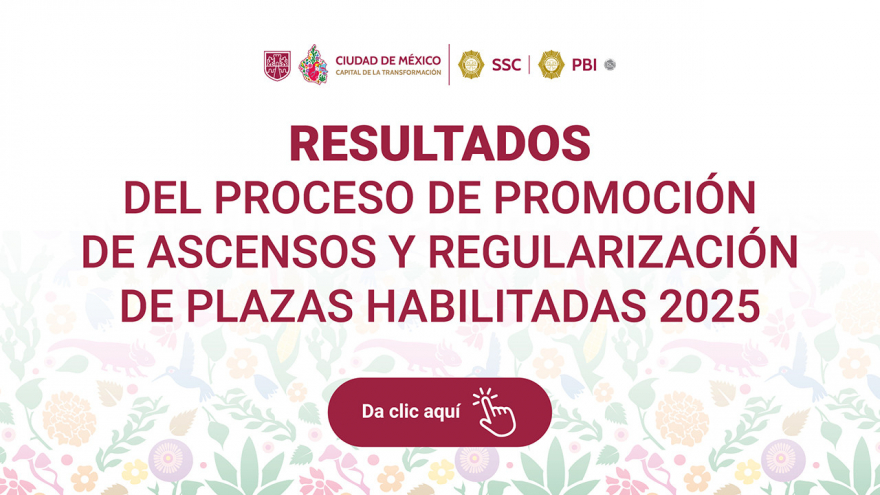 Resultados del Proceso de Promoción de Ascensos y Regularización de Plazas Habilitadas 2025