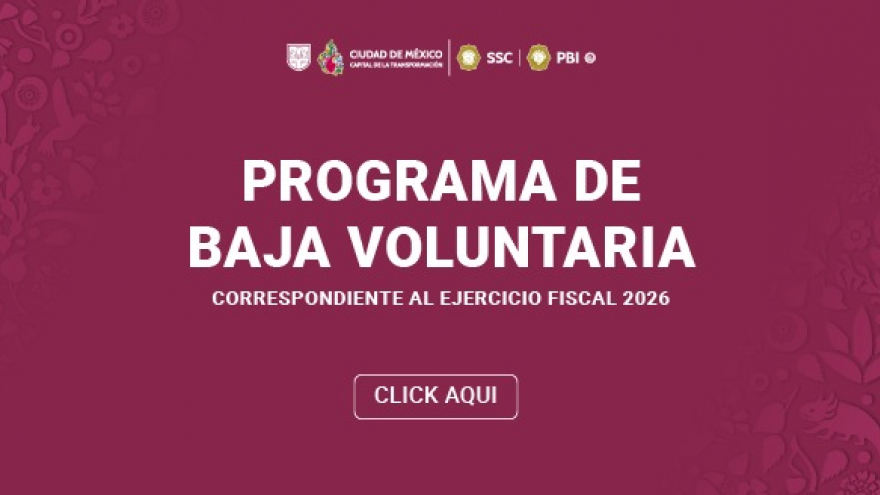 Programa Baja Voluntaria 2026